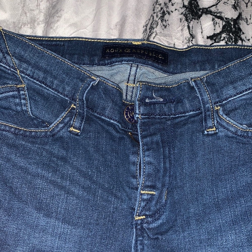 slightly high rise skinny jeans